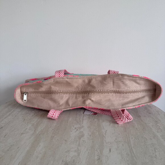 America & Beyond Summer Beaded Embellished Tote Bag - Picture 3 of 10